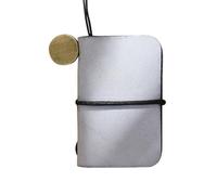 KICHOUSE Mini Cuaderno de Notas Tn Tamaño Mini, Piel Vegana Negra Mate, Cuaderno Portátil para Estudiantes y Oficina, Papelería Escolar Práctica para Viajes y Uso Diario