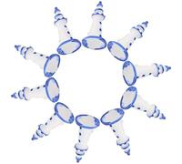 KICHOUSE Mini Torre de Resina Azul para Decoración de Micropaisajes Set de 10 Piezas Accesorios para Casa de Muñecas y Manualidades Adorno de Escritorio y Fotografía