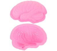 KICHOUSE Molde para Hornear de Silicona Resistente a Altas Temperaturas y No se Deforma 2piezas Forma de Cerebro Adecuado para Halloween y Repostería Creativa