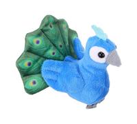 KICHOUSE Muñeca de Dedo Mini Peacock Animal Hand Puppet Peluche Suave para Juguetes Interactivos rol Creativo Cuentos