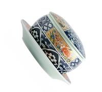 KICHOUSE Olla de Cerámica para Sopa con Tapa Práctica y Decorativa Adecuado para Fiestas y Hoteles, Suministros de Cocina Hogar