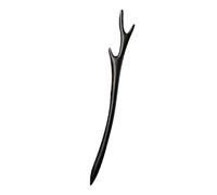 KICHOUSE Palillo de Pelo Vintage de Madera Negra para Crear Peinados Moño, Diseño Chino Elegante y Decorativo para Mujeres Que Muestran Su Individualidad