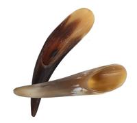 KICHOUSE Palo de Masaje Facial y Corporal de Cuerno Natural, Varilla Raspadora de Acupresión 7-22 Cm, Herramienta Portátil para Cuidado Piel Circulación Sanguínea, Uso en Hogar y Viajes