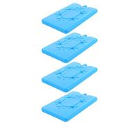 KICHOUSE Paquetes de Hielo Reutilizables Azules 4 Unidades 160x100x20 Mm para Nevera Portátil, Enfriadores de Picnic y Camping, Compresas Frías para Mantener Alimentos y Bebidas Frescos