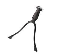 KICHOUSE Pata Cabra Bicicleta Doble Pata Soporte Ajustable para Bicicletas de Montaña o Caballete Lateral Plegable Estable con Cierre Rápido Negro