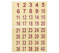 KICHOUSE Pegatinas Numéricas Redondas de Pvc Resistentes al Agua, Adhesivas y Duraderas para Marcadores Diarios y Macetas de Jardín, 2 Hojas