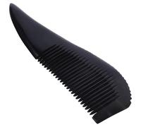 KICHOUSE Peine de Cuerno de Búfalo Negro 17-19 Cm Anticaída, Peine Doméstico de Dientes Finos, Herramienta Ligera para Peinar y Masaje Capilar en Cuidado Personal