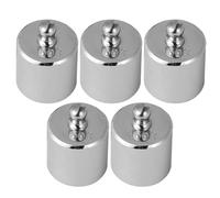 KICHOUSE Pesas de Calibración 100 G Cromadas M2 Nivel Estándar, Juego de 5 Unidades de Acero para Básculas Digitales, Instrumento Educativo y Material Didáctico para Laboratorio Industrial