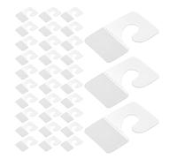 KICHOUSE Pestañas Adhesivas de Pvc Transparentes 360 Piezas Gancho Autoadhesivo para Colgar en Tableros Perforados, Ganchos Adhesivos de Alta Resistencia para Exhibidores y Tiendas