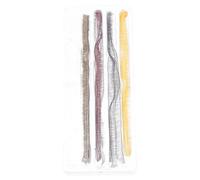 KICHOUSE Pestañas Postizas para Muñecas Diy, 20 Piezas Surtidas (0.6 Cm) en Negro, Marrón, Café y Dorado, Accesorio Manualidades, Material para Decoración y Personalización de Muñecas