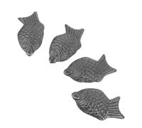 KICHOUSE Pez de Hierro Fundido para Cocinar 4 Piezas Suplemento Vegano de Hierro para Deportistas y Embarazadas Utensilio Compacto para Guisos Sopas Dieta Rica