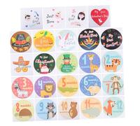 KICHOUSE Piezas Mes Pegatinas Mes Pegatinas Recién Nacido Vacaciones Infantil Etiqueta Engomada Vacaciones De