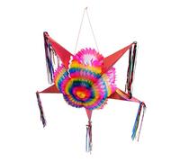 KICHOUSE Piñata Plegable en Forma de Estrella de 5 Puntas, Adorno de Fiesta Infantil de Papel Seguro, Decoración Colgante para Cumpleaños y Eventos, Accesorio Reutilizable para Fiestas