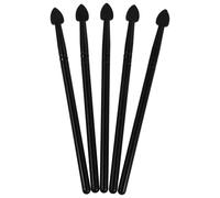KICHOUSE Pinceles de Maquillaje de Silicona Set de 5 para Sombras de Ojos Mango de Aluminio, Prácticos y Cómodos para Aplicar Cosméticos Rostro