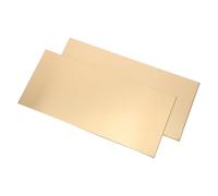 KICHOUSE Placa Metálica Adhesiva de Acero Inoxidable Cepillado 25X11 CM 2 Unidades Placa de Identificación para Puerta en Blanco Letrero para Oficina Hospital Hotel y Escuela