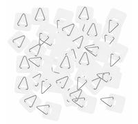 KICHOUSE Portaplacas Verticales Adhesivos de Plástico 100piezas Perchas Invisibles para Platos, sin Instalación Complicada, Adecuado para Organizar y Exhibir Platos Pared
