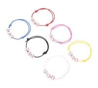 KICHOUSE Pulseras Decorativas de Béisbol Trenzadas Cuerda Encerada Pack de 30 Piezas Multicolor 1 Negra 5 Blancas y 24 Números Accesorio Ligero Adultos Adecuado para Uso Diario y