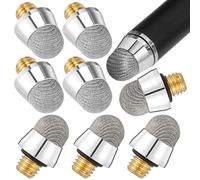 KICHOUSE Puntas De Repuesto para Lápiz Capacitivo Rosca M5, 6,4 Mm, 10 Unidades, Conductoras De Fibra, para Tabletas y Dispositivos Táctiles, para Usuarios De Presión Ligera, Color Natural