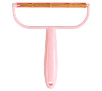 KICHOUSE Quitapelusas Manual para Ropa y Alfombras Afeitadora de Tela Reutilizable Doble Cara Herramienta Portátil para Eliminar Pelusas y Bolitas Color Rosa Adecuado para Viaje y