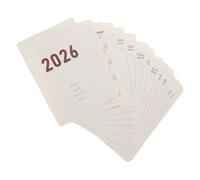 KICHOUSE Recarga Calendario de Escritorio con Hojas Gruesas para Planificación Diaria Organizador de Oficina Sostenible y Escritura Suave para Agenda Anual