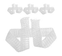 KICHOUSE Red Elástica para Carne de Algodón 4 Rollos de 1 M para Embutidos y Jamón, Suministros de Cocina para Atar y Ahumar Carnes, Herramienta de Cocina para Barbacoa y Horno