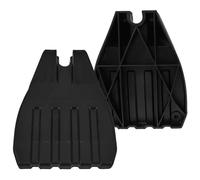 KICHOUSE Reposapiés y Diseño de Soporte para para Tubo de 19mm Negro 2 Piezas Protección Antideslizante Silla de Ruedas Adecuado para Cuidadores y Personas Edades