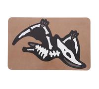 KICHOUSE Rompecabezas de Dinosaurios de Madera para 1-3 Años, Juguete Educativo de Fósiles de Pterodáctilo, Puzzle Infantil de Aprendizaje y Desarrollo Cognitivo