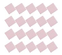 KICHOUSE Servilletas de Papel Desechables Cena Diseño Rosa de Cuadros Escoceses y Borde Festoneado, 40 Piezas, Absorbentes Fiestas y Bridal Shower
