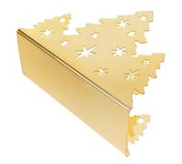 KICHOUSE Servilletero Navideño de Pie de Acero Inoxidable Dorado Dispensador para Servilletas de Papel para Restaurante Bar y Fiestas Soporte Decorativo para Mesa en Interior y Exterior