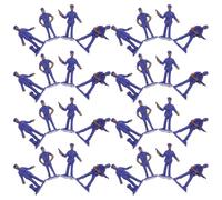 KICHOUSE Set de 50 Figuras de Acción de Policías en Miniatura Modelo Realista de Plástico Resistente para Decoración de Mesas de Arena y Juegos Educativos Tamaño Compacto Portátil