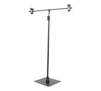 KICHOUSE Soporte Ajustable para Exhibición de Carteles Clip Telescópico en Forma de T, Estructura Simple de Plástico, Fácil de Instalar y Desmontar para Publicidad en Escritorio