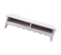 KICHOUSE Soporte de Monitor Tubo de Subida Vertical Soporte de computadora Elevador de Pantalla Elevador de Monitor de Madera de Laptop Tablero de plástico de Madera de PVC Blanco