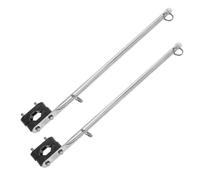 KICHOUSE Soporte para Asta de Bandera de Yate de Acero Inoxidable Kit de Montaje para Riel de Barco 2 Piezas Accesorio Resistente para Navegación y Paseos en Barco
