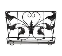 KICHOUSE Soporte para Libros de Recetas y Documentos de Hierro Fundido Cadena Gruesa, Atril Vintage Estilo Europeo para Cocina y Oficina, Estante Decorativo de 32X19X24 CM, Accesorio