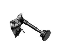KICHOUSE Soporte Teléfono Magnético Telescópico con Ventosa para Coche Soporte para Móvil Instalación Parabrisas y Consola Central Negro