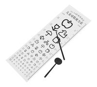 KICHOUSE Tabla Visual de Prueba de Vista Estándar para Pared Gráfico Optométrico Seguro y Práctico Material Papel y Plástico para Familia Escuela y Clínica Fácil de Colgar y Uso Múltiple