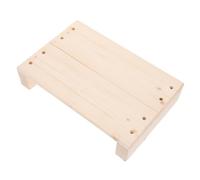 KICHOUSE Taburete de Madera Plataforma Escalón 30X20X6Cm para Adultos y Reposapiés para Escritorio y Dormitorio Uso Interior y Exterior