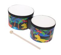 KICHOUSE Tambor Bongó Con Baquetas Instrumento De Percusión Educativo Ideal Para Niños y Principiantes