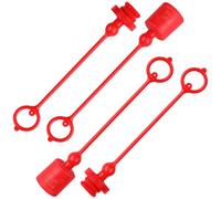 KICHOUSE Tapas Antipolvo Hidráulicas 3/4 Pulg Npt para Acopladores Rápidos, 2 Juegos de Cubiertas Plásticas Resistentes al Calor para Conectores y Mangueras Hidráulicas, Protección