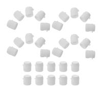 KICHOUSE Tapas de Plástico para Pasta de Dientes Tapa Abatible 30 Unidades Compactas Flexibles Duraderas para Accesorios de Viaje Higiene Bucal