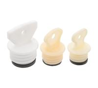 KICHOUSE Tapones de Repuesto para Bolsas de Agua Caliente, Caucho Reutilizable, Sellado Antifugas, Tamaño Pequeño y Mediano, Pack de 3 Unidades, Accesorios para Terapias de Calor en Salud