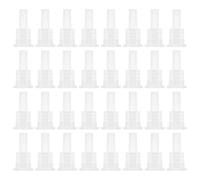 KICHOUSE Tapones de Rosca 18 Dientes para Botella de Aceite Esencial 5-100 Ml 200 Unidades Tapón Interior de Plástico PP para Sellado y Dosificación Precisa en Uso Personal y Elaboración