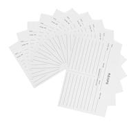 KICHOUSE Tarjetas de Recetas Fáciles de Escribir en Papel Blanco de Doble Cara 50 para Despedidas de Soltera y Bodas