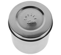 KICHOUSE Tarro Cuadrado Hermético de Acero Inoxidable 304 Engrosado de 12 Cm Tapa para Almacenamiento de Gasas, Algodón Medicinal y Té - Recipiente Sellado para Uso Médico E Industrial