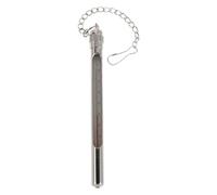 KICHOUSE Termómetro de Agua para Pesca Medidor Manual de Metal Plateado, 0-60°C, Flotante para Uso en Entornos Exteriores como Lagos y Peceras