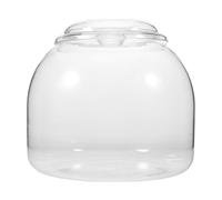 KICHOUSE Terrario de Vidrio Transparente con Tapa - Jarrón para Plantas hidropónicas con Tapa de plástico - Botella ecológica Transparente, Tarro de Musgo para jardín Miniatura de Escritorio