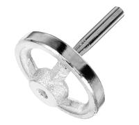 KICHOUSE Volante para Torno de Hierro Fundido Borde Cuadrado, Acero al Carbono Cromado, Manija Fija M6, 10x80 Mm Ranura en T, Rueda Manual Resistente para Fresado y Maquinaria Industrial