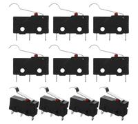 KICHOUSE y Fácil Instalación Ideales para Sistemas de Control Automático 10 Microinterruptores con Brazo de Palanca, Diseño Compacto Material Ppa y Hierro para Electrodomésticos
