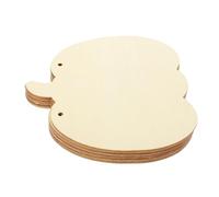 Kichvoe 10 Piezas Adornos Piezas Decorativas Pequeñas y Delicadas Forma de Calabaza de Madera de Madera Beige para Halloween y Bodas para Manualidades Diy