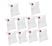 Kichvoe 10 Piezas Bolsa Dispensadora De Vino Reutilizable para Bebidas Bolsa para Licor De Transparente para Vino Tinto para Envasar con Cierre